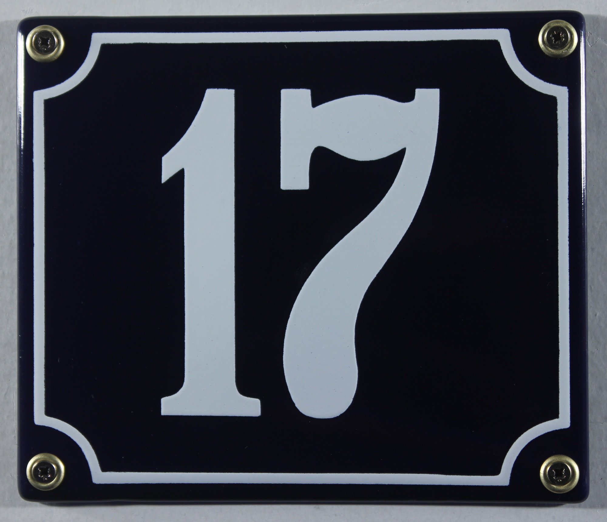 Hausnummernschild 12x17 cm Emaille Hausnummern Türnummer Postnummer Hausschild