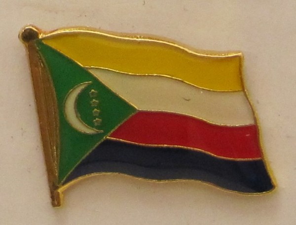 Komoren Pin Anstecker Flagge Fahne Nationalflagge
