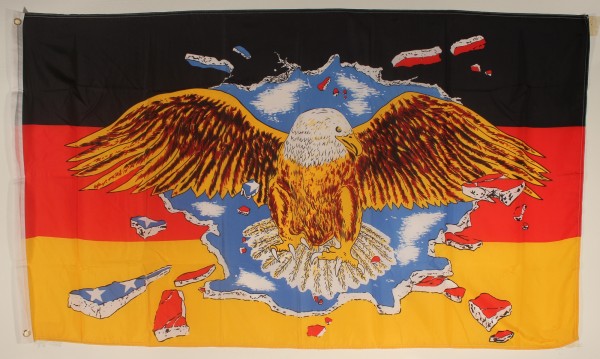 Flagge Fahne Deutschland mit breitem Adler