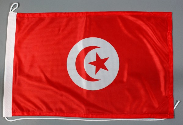 Bootsflagge Tunesien 30x45 cm Motorradflagge Bootsfahne
