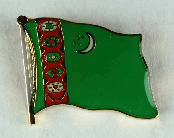 Turkmenistan Pin Anstecker Flagge Fahne Nationalflagge