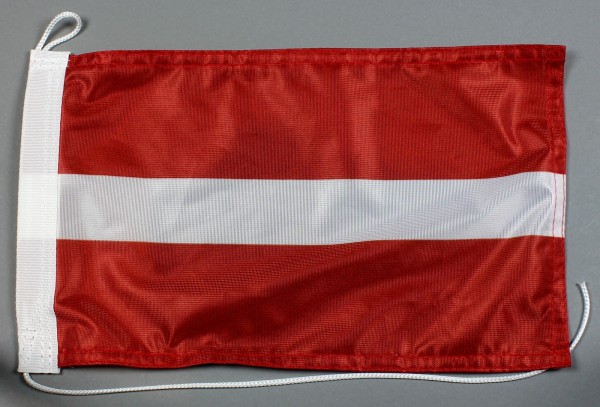Bootsflagge : Lettland 30x20 cm Motorradflagge