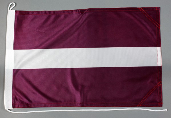 Bootsflagge Lettland 30x45 cm Motorradflagge Bootsfahne