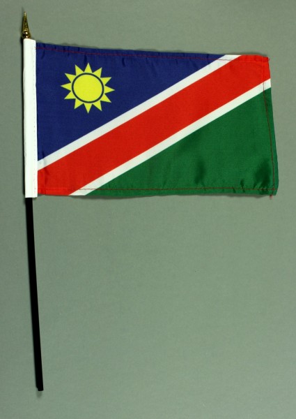 Tischflagge Namibia 15x25 cm BASIC optional mit Tischflaggenständer