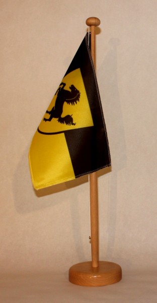 Tischflagge Stuttgart Stadtflagge 25x15 cm optional mit Holz- oder Chromständer Tischfahne Tischfähn