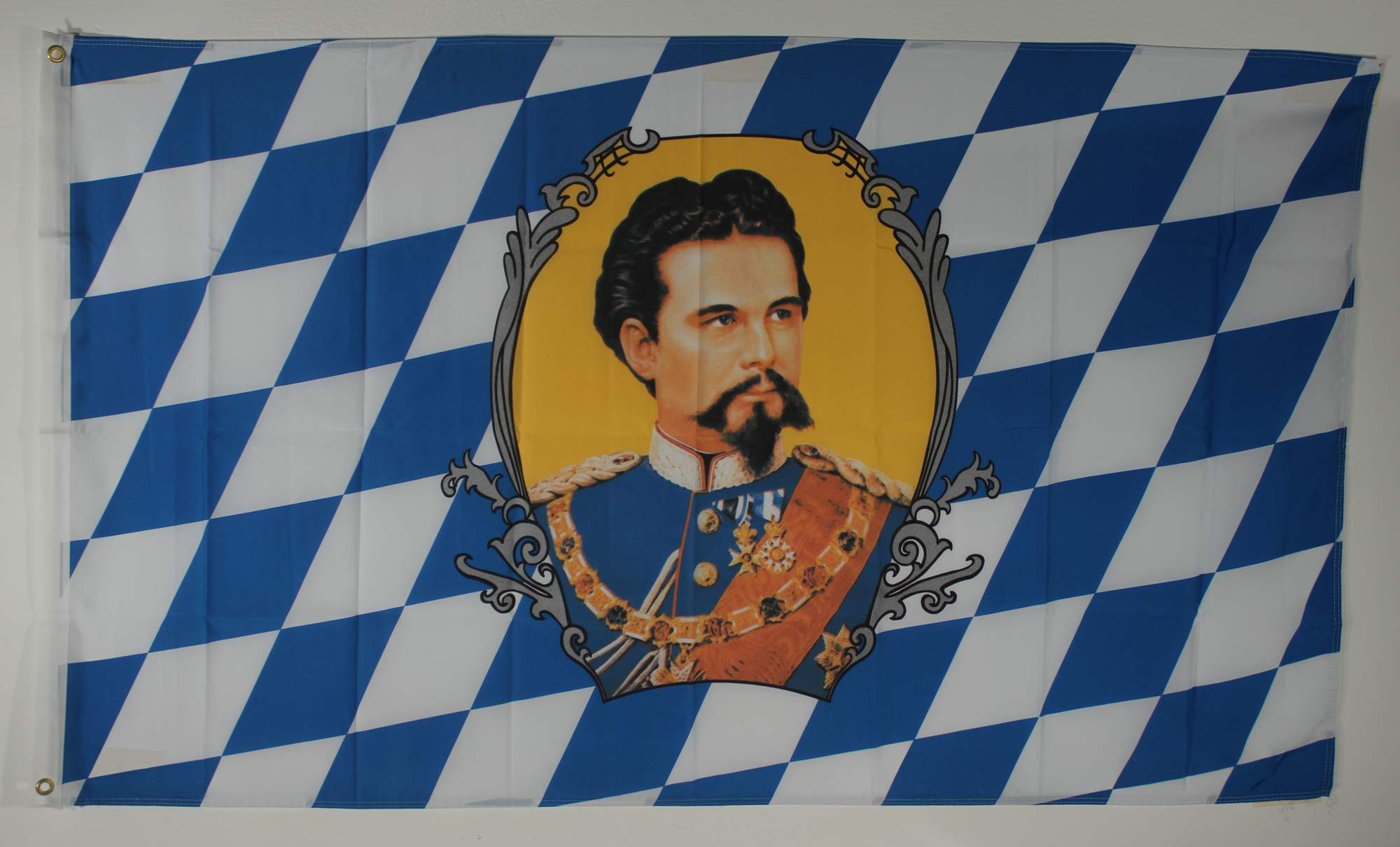 Flagge Fahne Bayern König Ludwig bayerische Bayernflagge