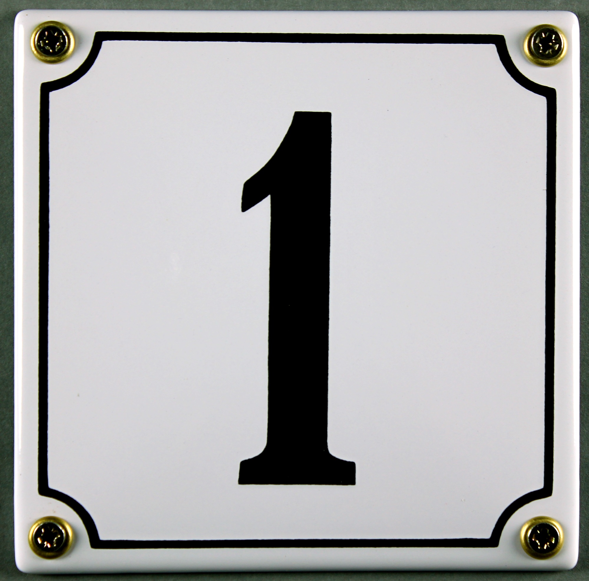Weiße Emaille Hausnummer /"29/" 14x12 cm Hausnummernschild sofort lieferbar Schild