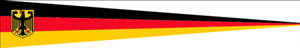 Langwimpel Deutschland mit Adler 30x150 cm