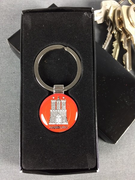 Schlüsselanhänger Hamburg mit Geschenkbox