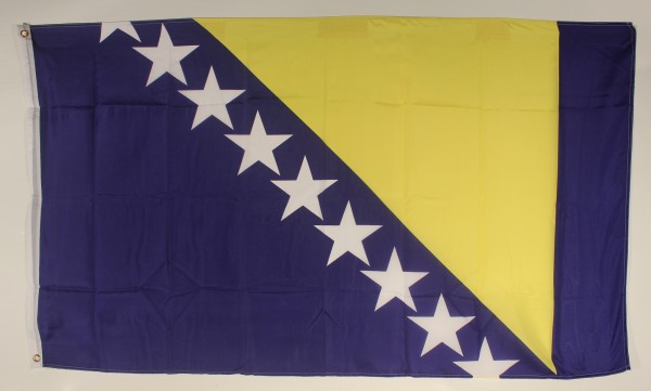 Flagge Fahne : Bosnien-Herzegowina Nationalflagge Nationalfahne