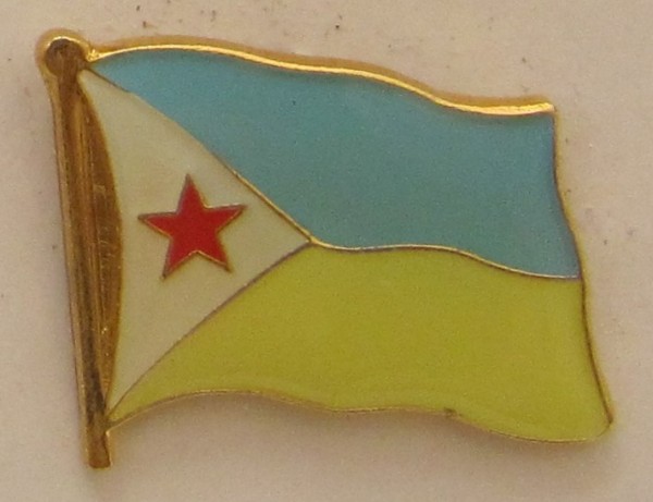 Dschibuti Pin Anstecker Flagge Fahne Nationalflagge