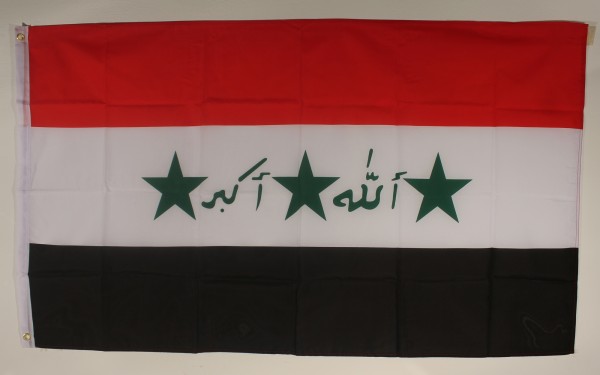 Flagge Fahne : Irak Nationalflagge Nationalfahne