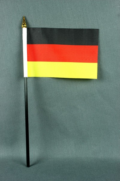 Kleine Tischflagge Deutschland 10x15 cm optional mit Tischfähnchenständer