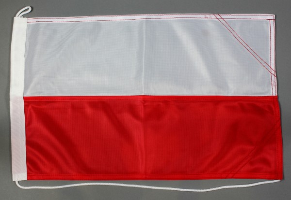 Bootsflagge Polen 30x45 cm Motorradflagge Bootsfahne