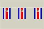 Costa Rica Flaggenkette 6 Meter / 8 Flagge Fahne