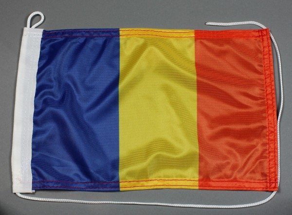 Bootsflagge : Rumänien 30x20 cm Motorradflagge