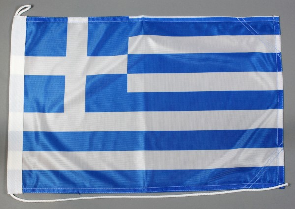 Bootsflagge Griechenland 30x45 cm Motorradflagge Bootsfahne