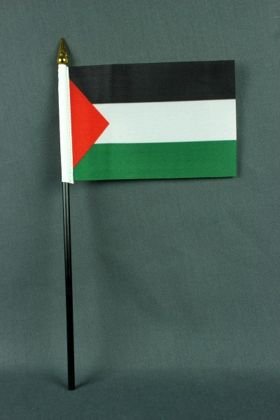 Kleine Tischflagge Palästina 10x15 cm optional mit Tischfähnchenständer