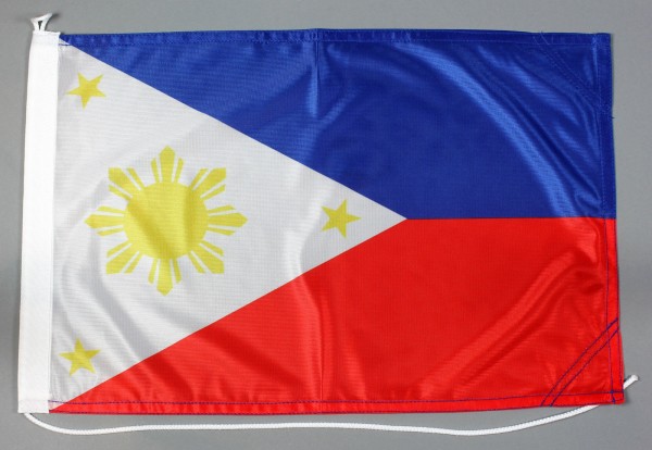 Bootsflagge Philippinen 30x45 cm Motorradflagge Bootsfahne