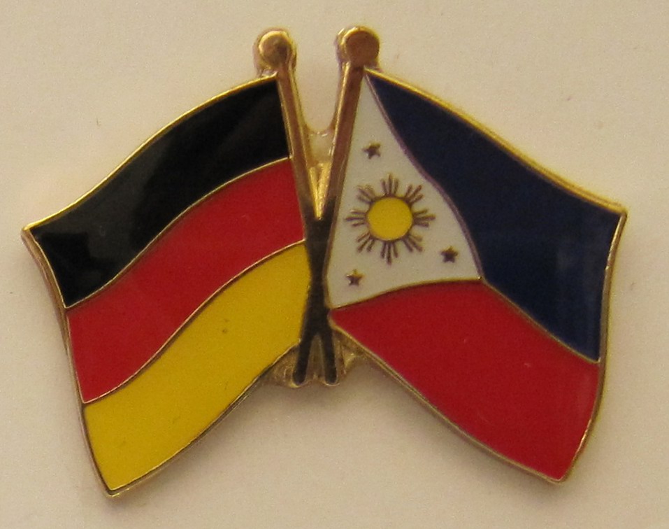 Freundschaftspin Deutschland Singapur Pin Button Badge Anstecker Asien 