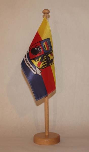 Tischflagge Nordfriesland Nord Friesland 25x15 cm optional mit Holz- oder Chromständer Tischfahne Ti