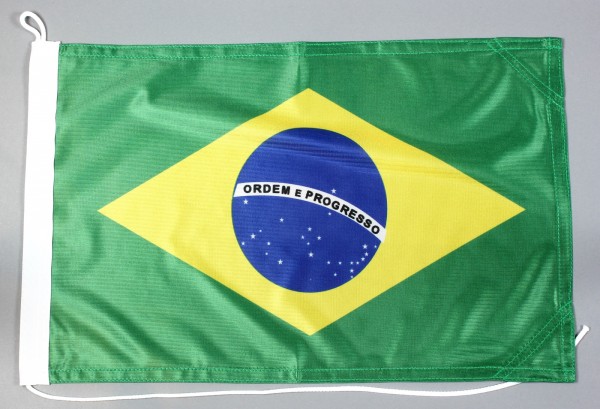 Bootsflagge Brasilien 30x45 cm Motorradflagge Bootsfahne