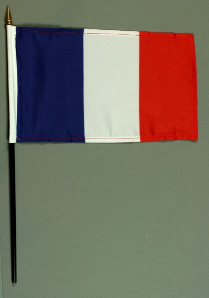 Tischflagge Frankreich 15x25 cm BASIC optional mit Tischflaggenständer