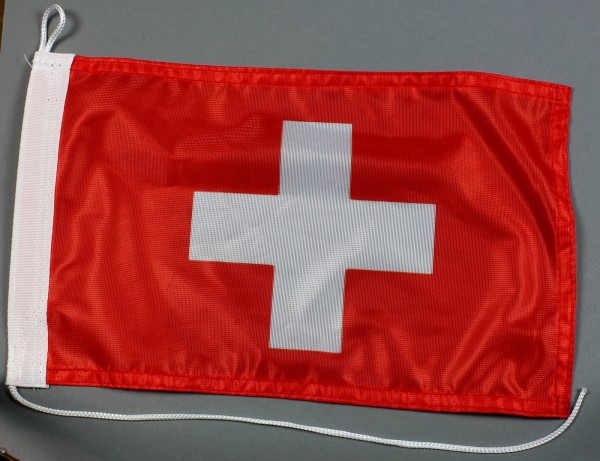 Bootsflagge : Schweiz 30x20 cm Motorradflagge Schweizerfahne