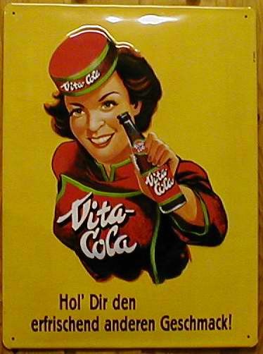 Blechschild Vita Cola DDR Olstalgie Ostprodukt Schild retro Werbeschild