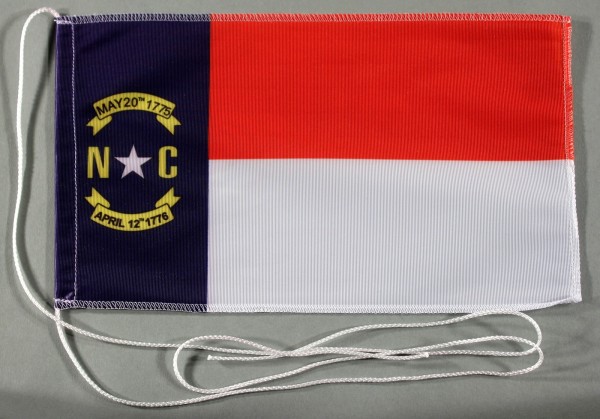 Tischflagge North Carolina USA Bundesstaat US State 25x15 cm optional mit Holz- oder Chromständer Ti