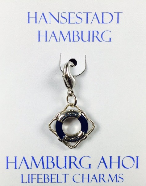 Anhänger Rettungsring blau Hamburg Ahoi Souvenir Accessoire Charms