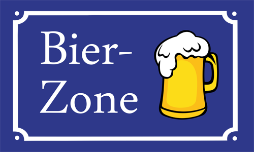 Flagge Fahne : Bier-Zone Bierflagge Bierglas Bierkrugflagge