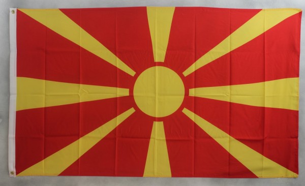 Flagge Fahne : Mazedonien 150x90 cm