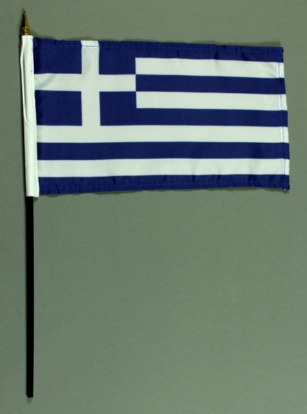 Tischflagge Griechenland 15x25 cm BASIC optional mit Tischflaggenständer