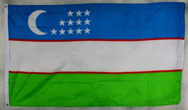 Usbekistan Flagge Fahne Hißflagge Hissfahne 150 x 90 cm 