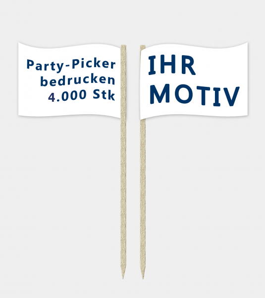Party Picker bedrucken mit Logo 4.000 Stück