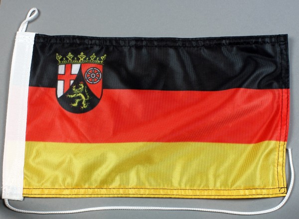 Bootsflagge : Rheinland Pfalz 30x20 cm Motorradflagge