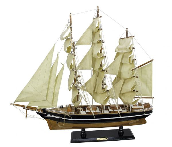 Schiffsmodell Segelschiff Cutty Sark aus Holz 55x50cm Modellschiff Schiffsmodelle