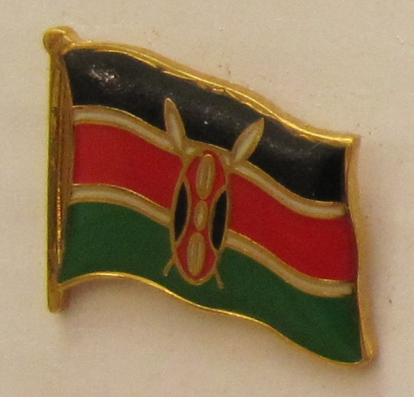 flaggenpin flaggen pins anstecker Anstecknadel wappen flagge fahne kenia 