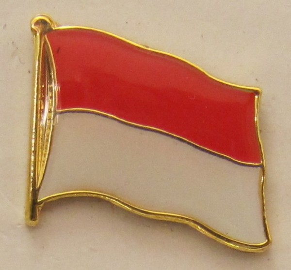 Indonesien Pin Anstecker Flagge Fahne Nationalflagge