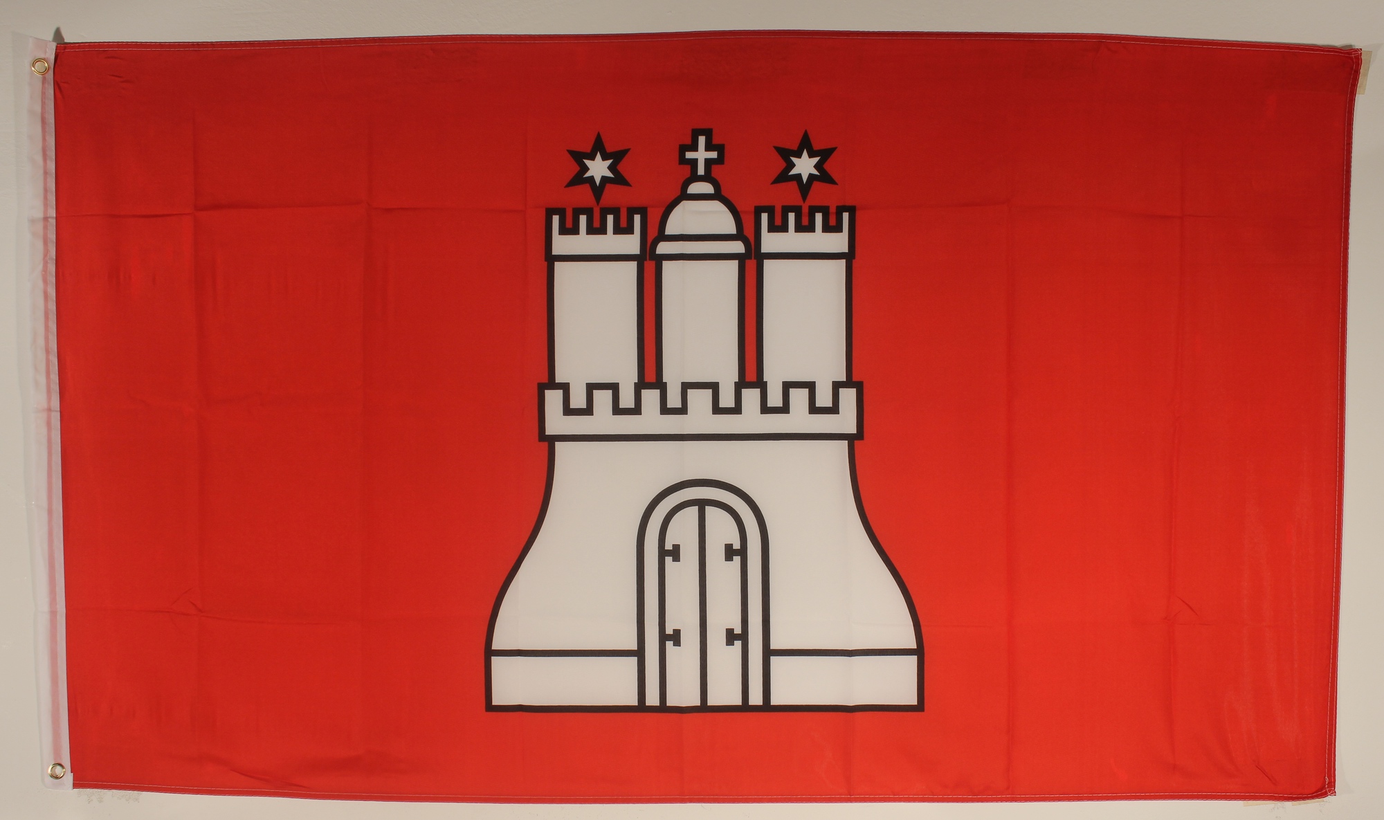 Hamburg Silouette Skyline Flagge Fahne Hißflagge Hissfahne 150 x 90 cm 