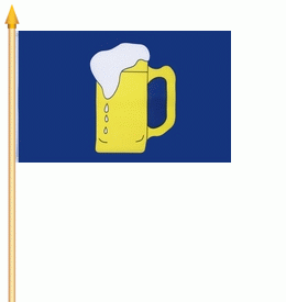 Stockflagge Bier Bierglas 30x45cm