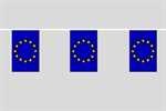 Europa Flaggenkette 6 Meter / 8 Flagge Fahne