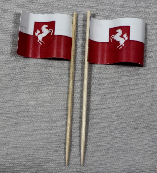 Party-Picker Flagge Westfalen Papierfähnchen in Spitzenqualität 50 Stück Beutel