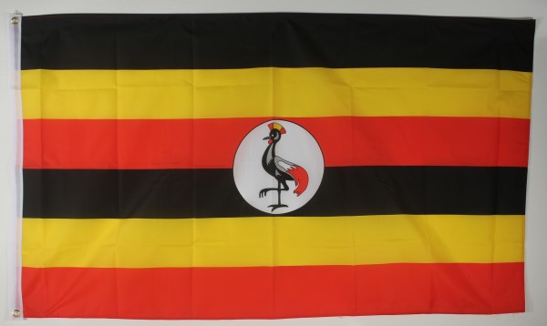 Flagge Fahne : Uganda Ugandaflagge Nationalflagge Nationalfahne