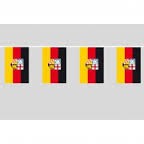 Saarland Flaggenkette 6 Meter / 8 Flagge Fahne