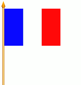 Stockflagge Frankreich 30x45cm