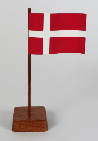 Mini Tischflagge Dänemark Höhe 13 cm Tischfähnchen