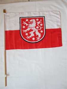 Stockflagge Thüringen alt 30x45cm