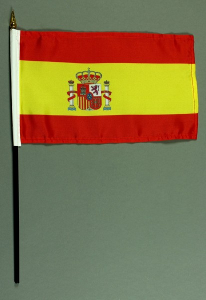 Tischflagge Spanien 25x15 cm BASIC optional mit Tischflaggenständer